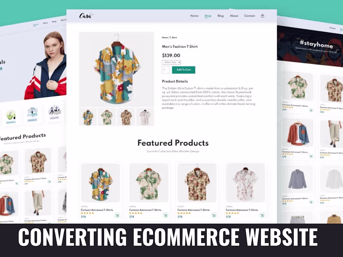 Cover image for I will design a converting ecommerce website, shopify website