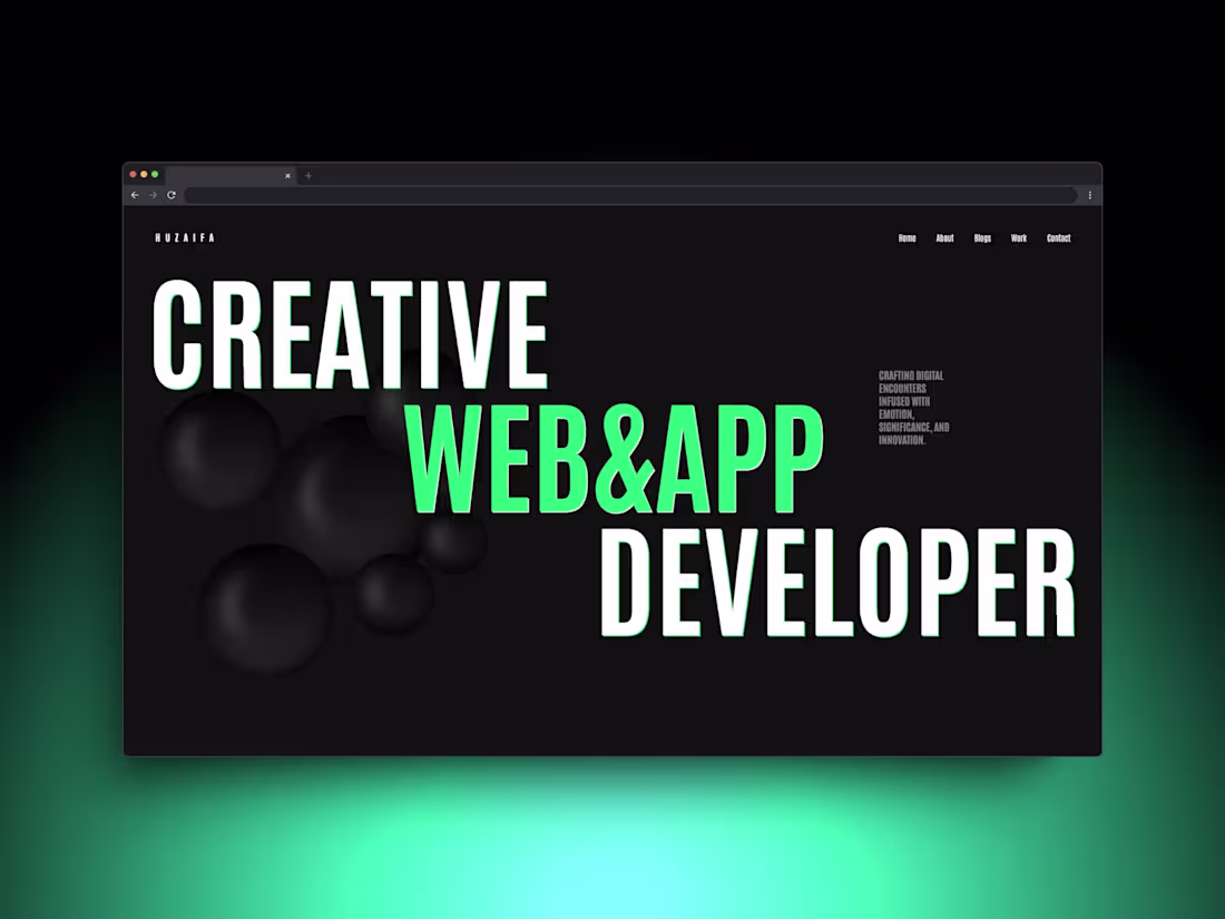 Cover image for Developed my personal portfolio website — thehuzaifaiqbal.ve...