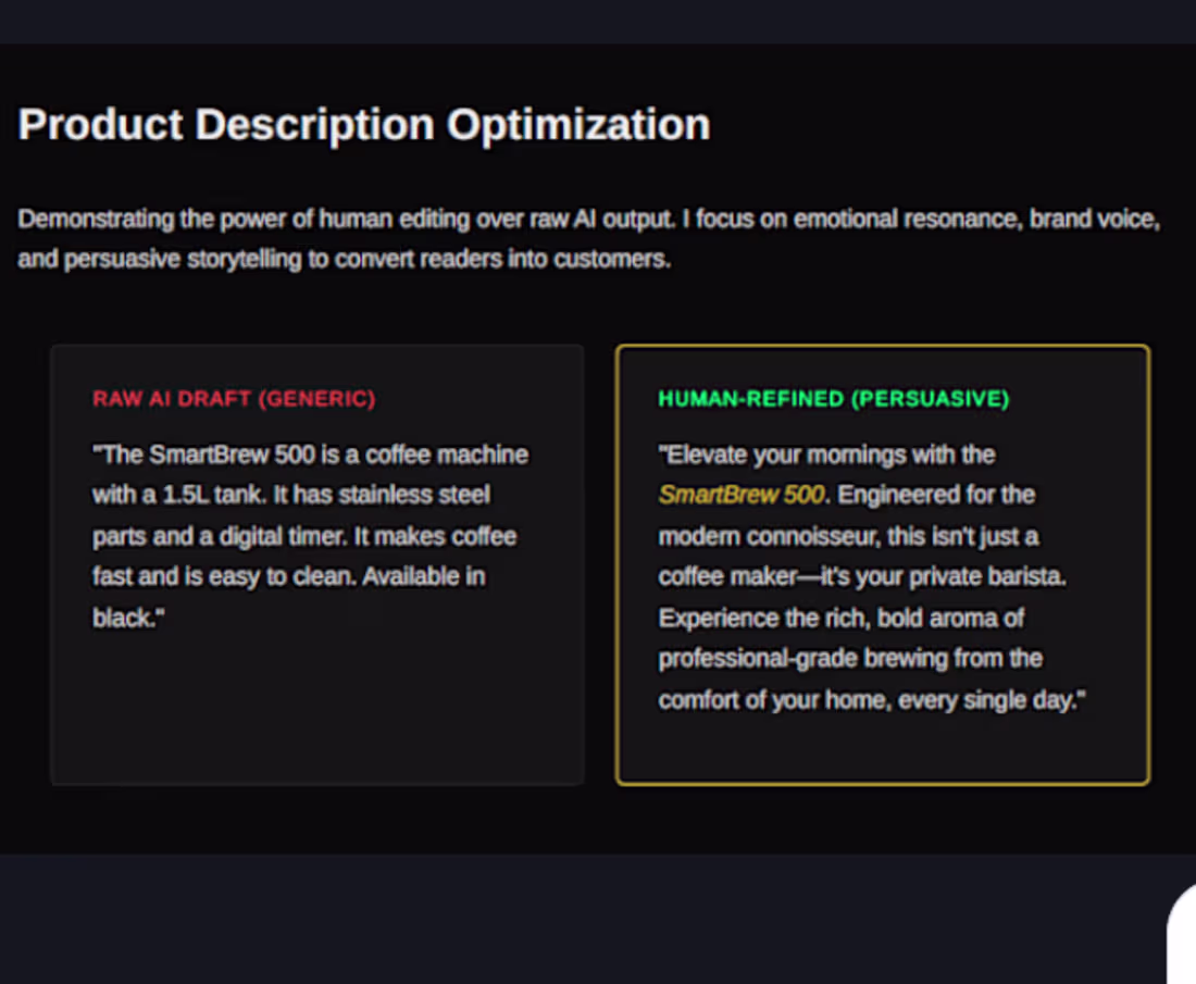 Cover image for Beyond AI: High-Conversion Product Description Optimization
