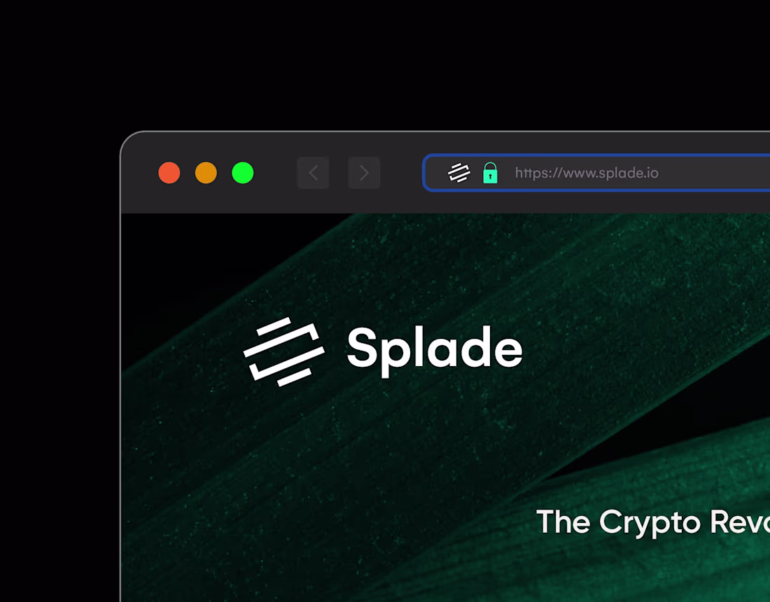 Cover image for Splade | Logo and Brand Visual Identity | Crypto & Tech