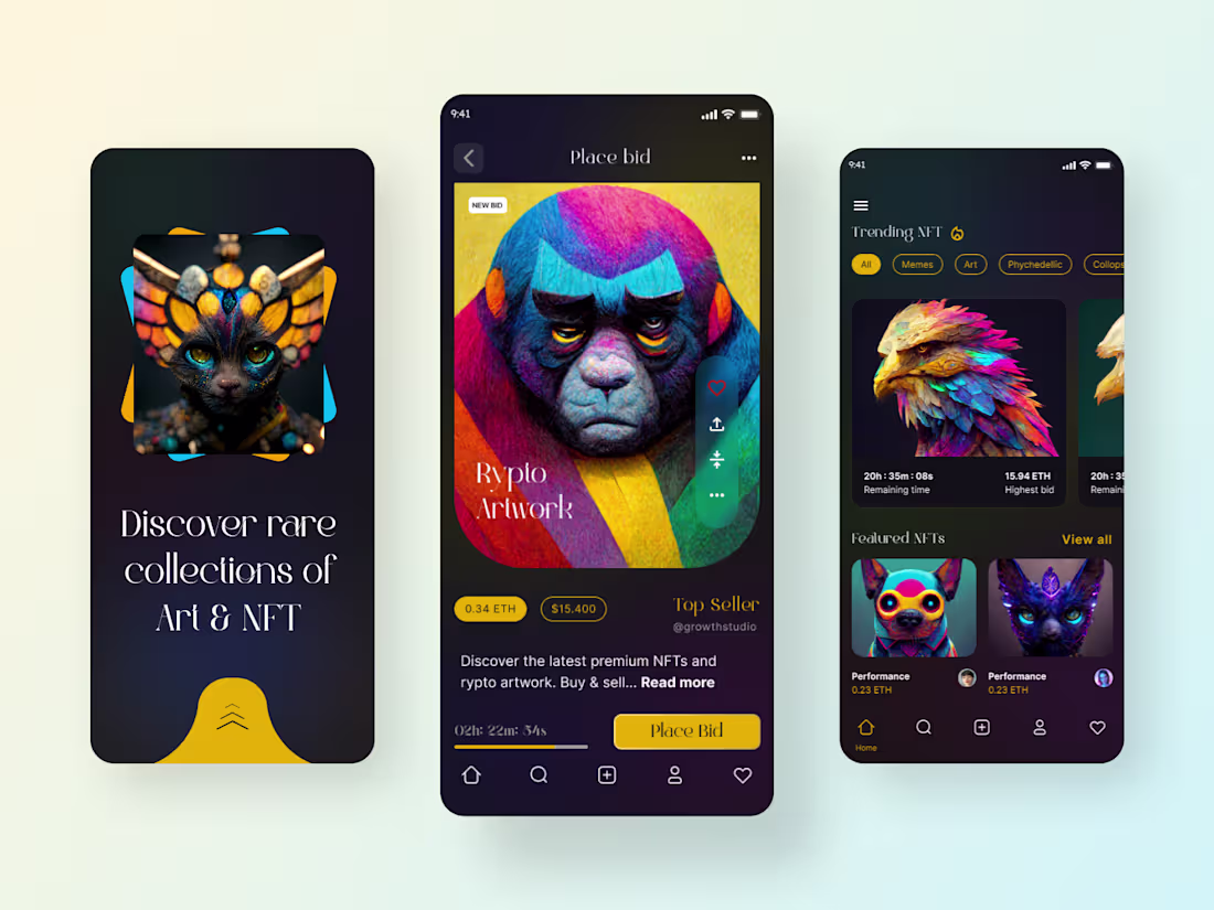 Cover image for NFT Artwork Mobile App