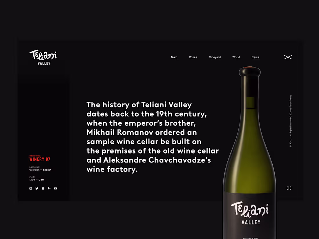 Cover image for WINERY97 __ Teliani Valley