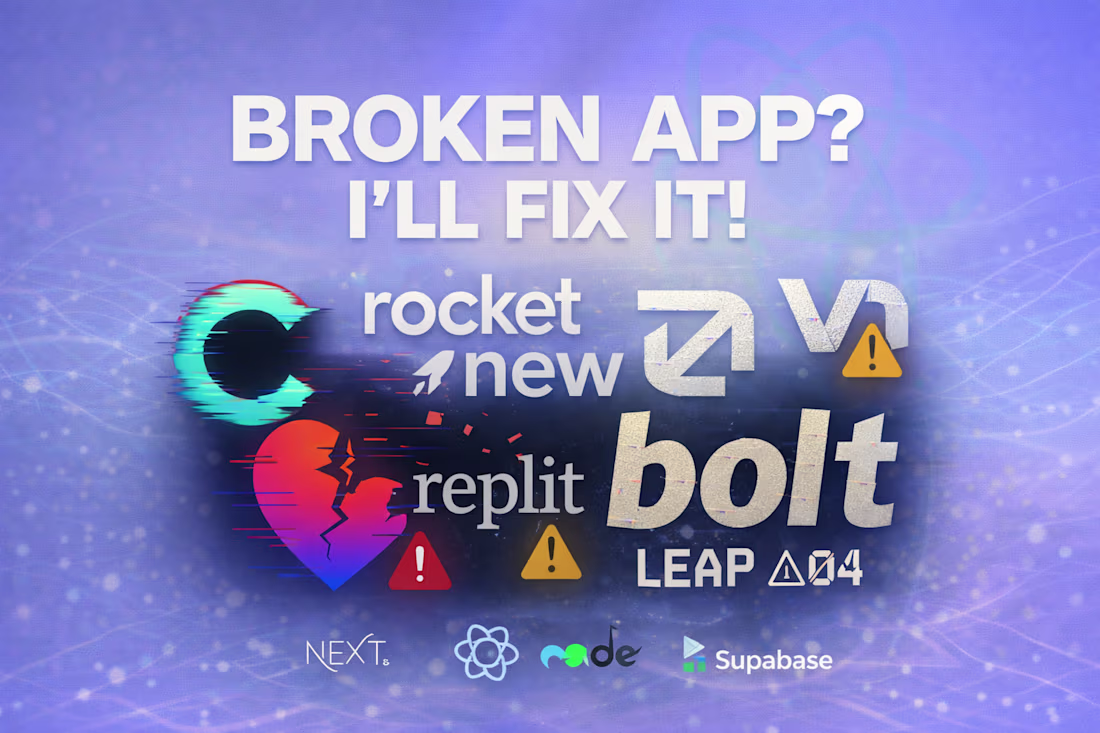 Cover image for Fix & Debug Your Broken Vibe Coded Web App