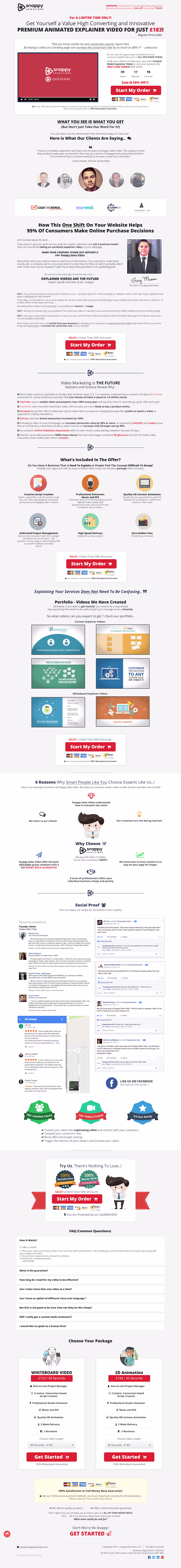 Cover image for Sales Page for Animation Company