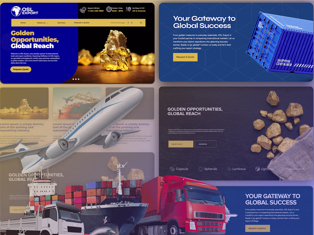 Cover image for Gold Trading Website Design for OSL Export