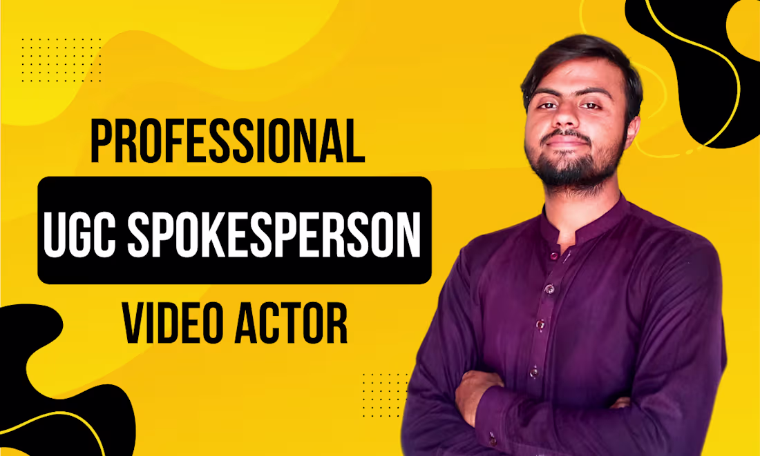 Cover image for Professional Spokesperson, UGC Creator and editor 