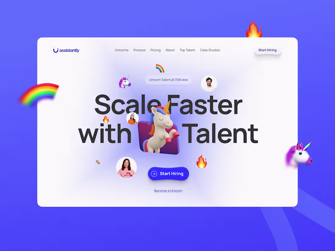 Cover image for Assistantly: An Award Winning Unicorn Experience for Web