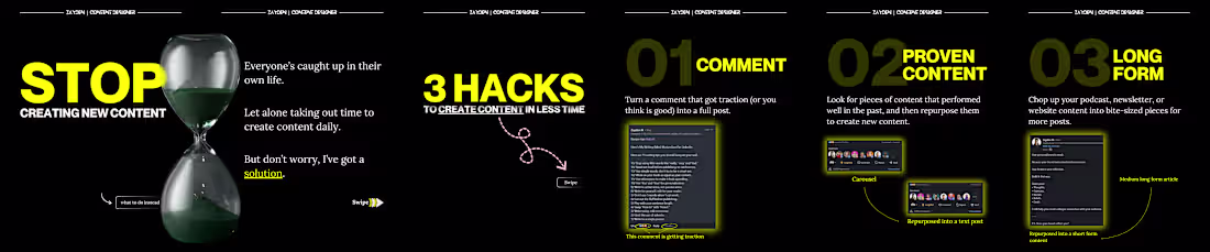 Cover image for LinkedIn Carousel Designs