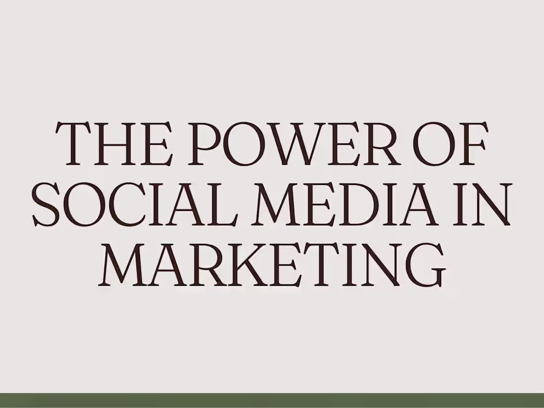 Cover image for The Power of Social Media in Marketing 