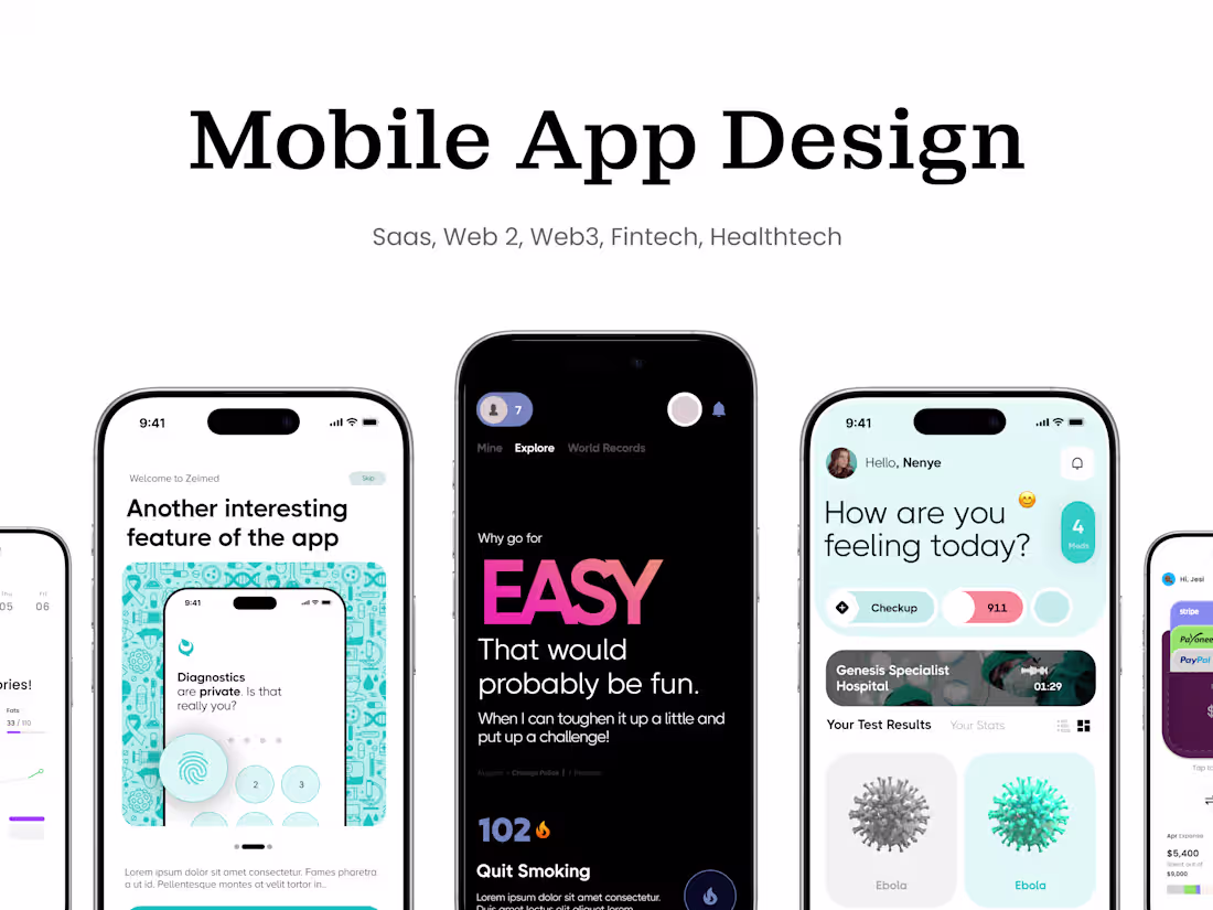 Cover image for Mobile App UI/UX Design
