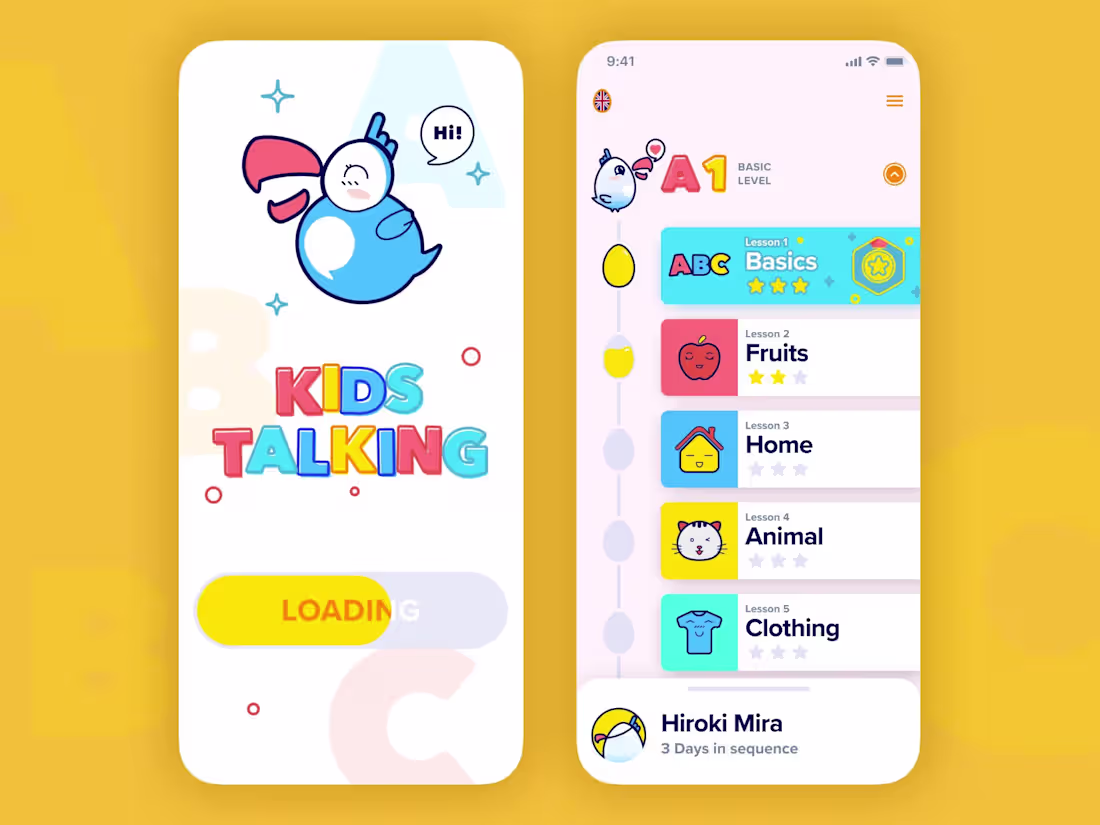 Cover image for Mobile App Development - Language Learning Platform for Children