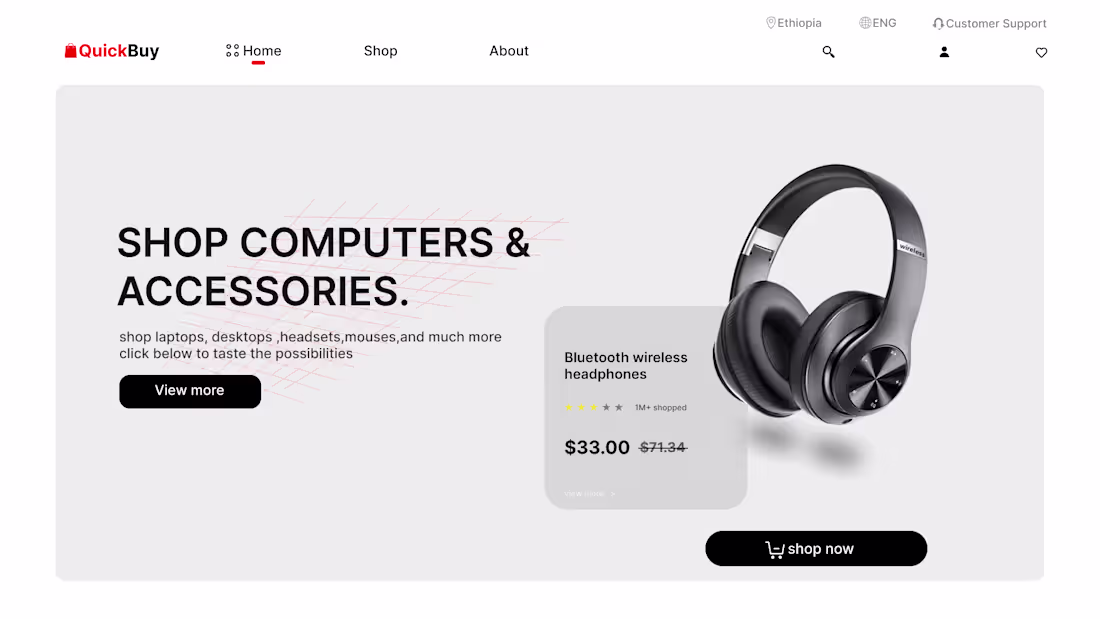 Cover image for Quickbuy- an E-commerce website