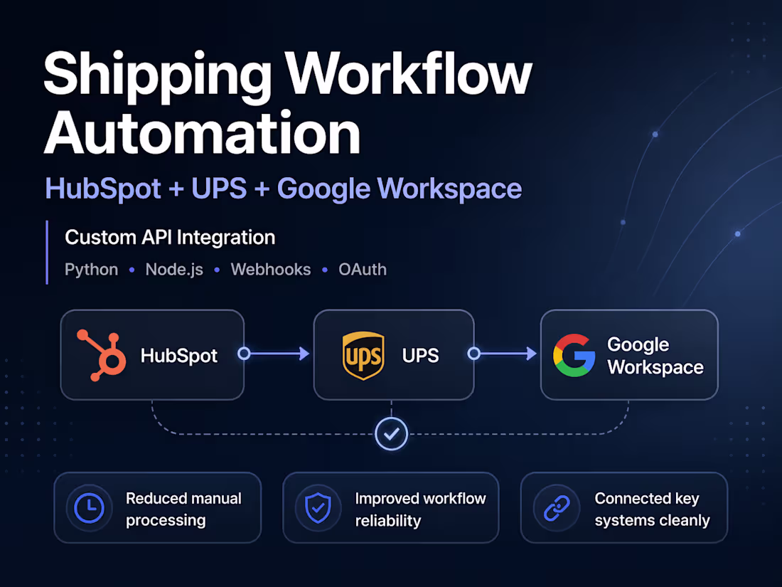 Cover image for Built a custom integration connecting