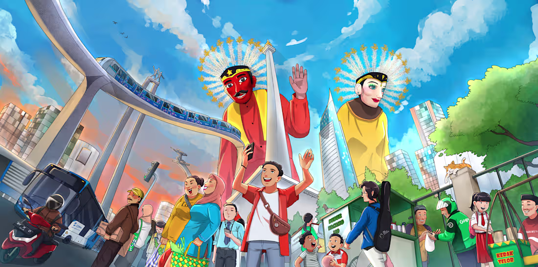 Cover image for Plus Jakarta Illustration