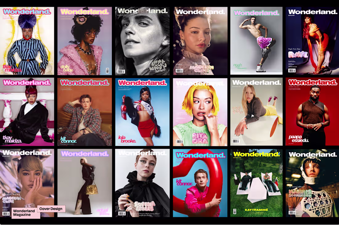 Cover image for Magazine Cover & Layout Design / Wonderland / Amazing Magazine