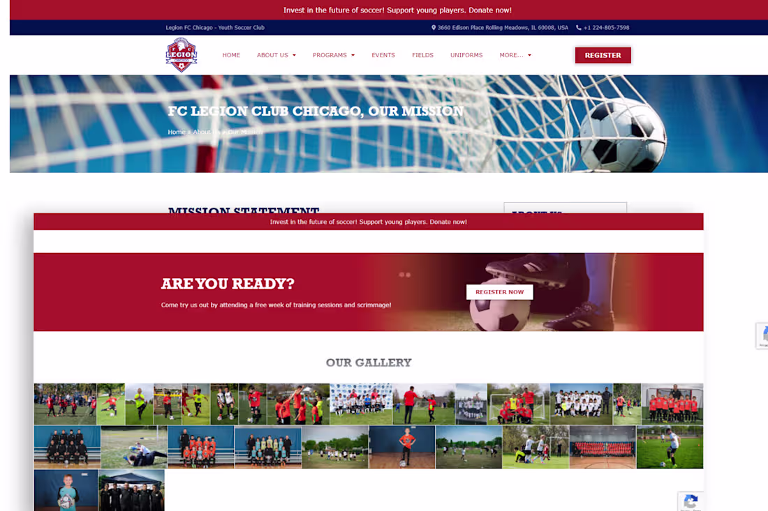 Cover image for Revamping Legion FC Chicago via User-Centric Design