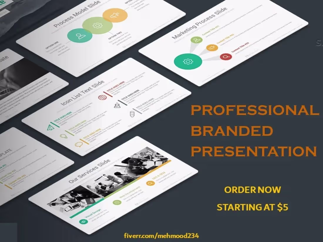 Cover image for Professionally designed powerpoint presentations