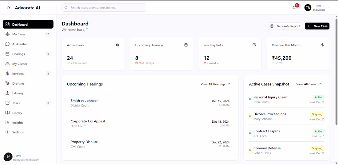 Cover image for Advocate AI , Most Smart Lawyer you can ever hire , availabl...