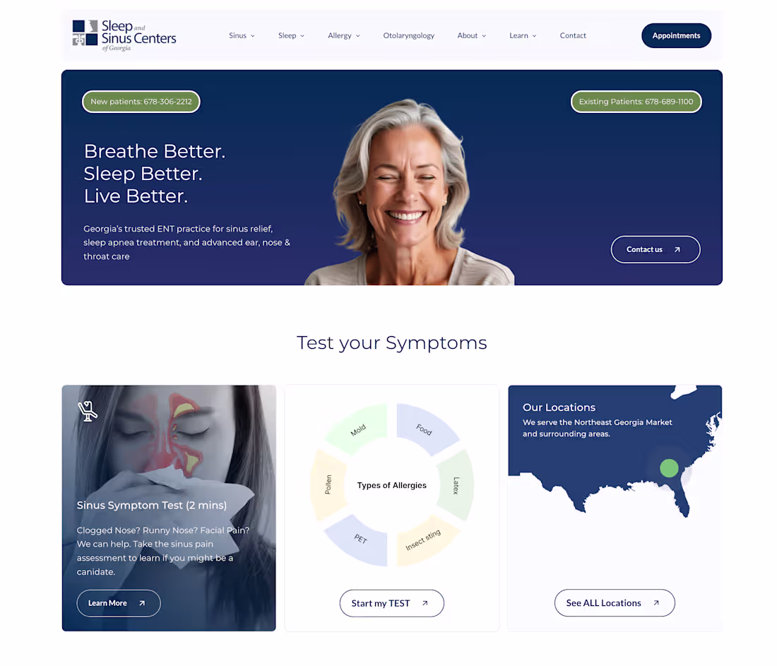 Cover image for  Website Redesign, Clinic Website with Webflow