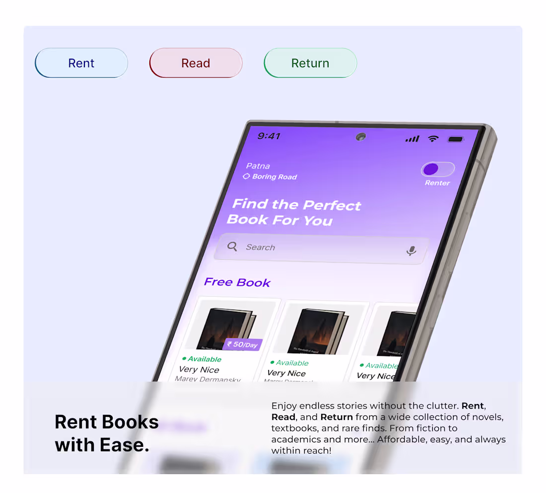 Cover image for ShelfShare- Book Renting App