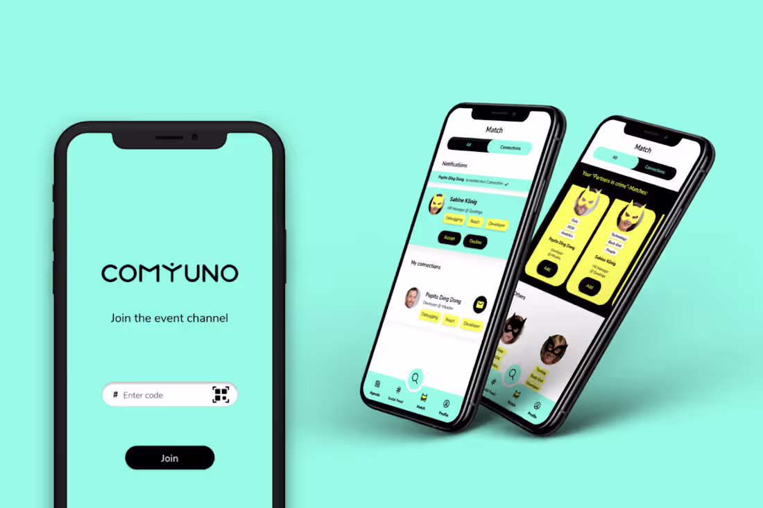 Cover image for Comyuno Event Matchmaking App