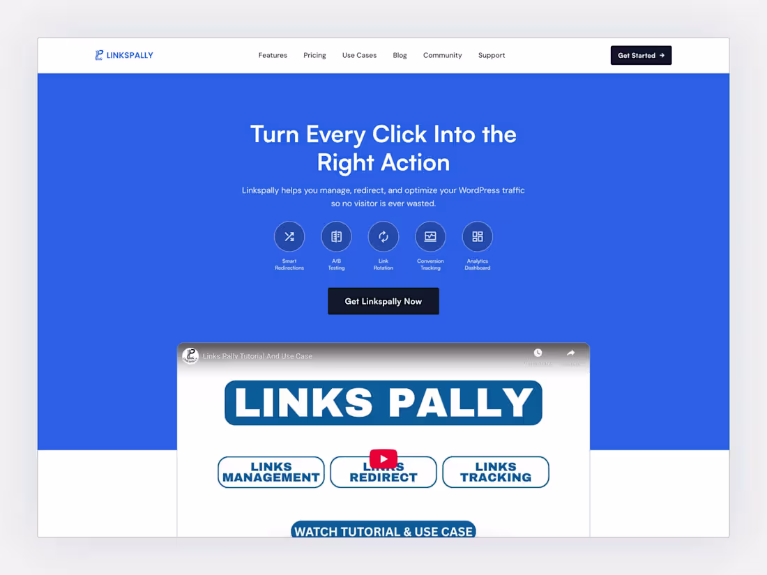 Cover image for Linkspally Website - Clean, Conversion-Focused SaaS Design