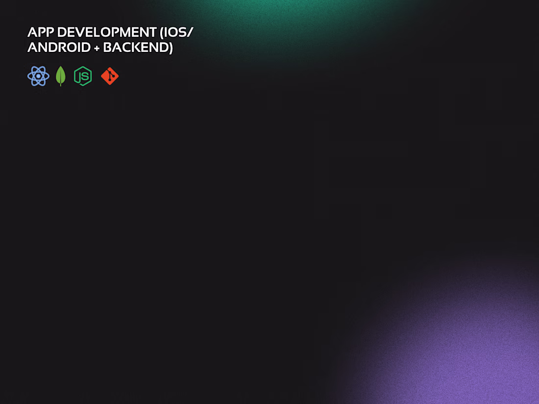 Cover image for App Development (iOS/Android + Backend)