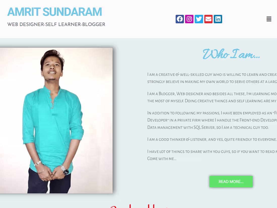 Cover image for MY PORTFOLIO WEBSITE