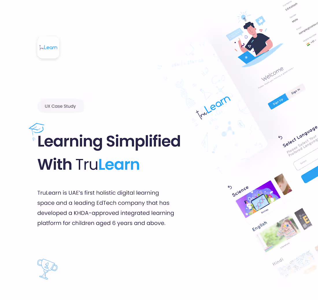 Cover image for TruLearn: Elevating Learning with Intuitive Mobile App Design