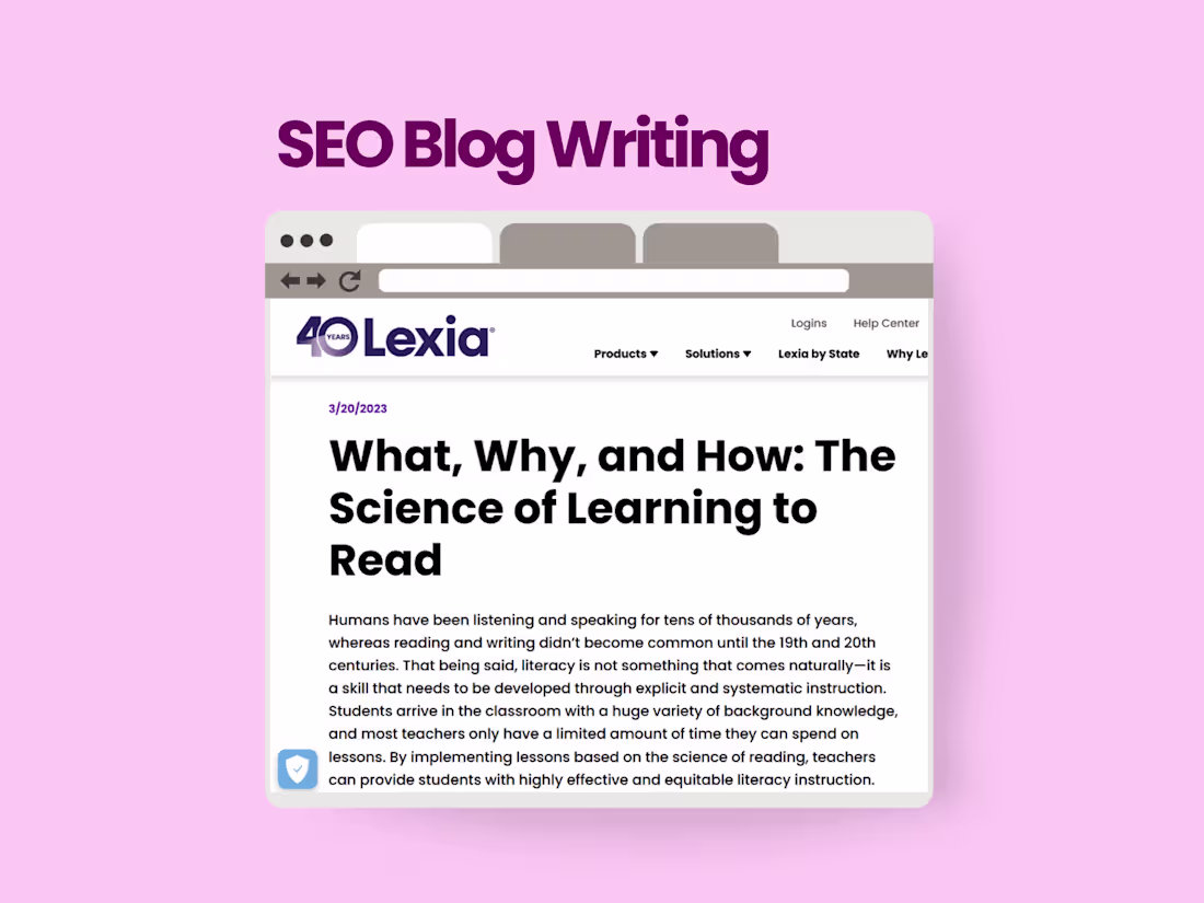 Cover image for SEO Blog Writing | Ed-Tech Sample