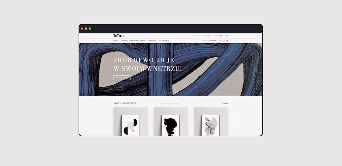 Cover image for Art Gallery Website Design