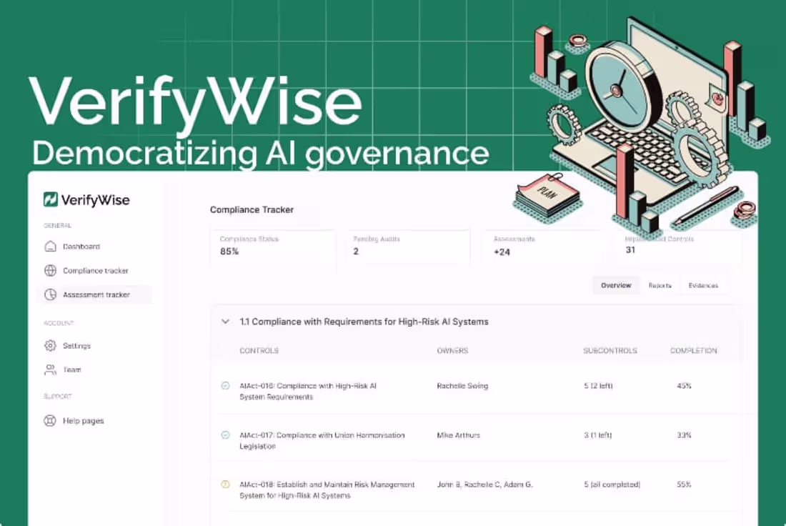 Cover image for Verifywise AI Management Tool 