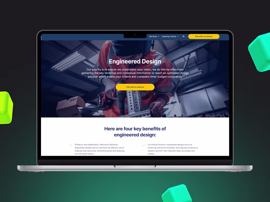 Cover image for Complex catalog website for a large construction company