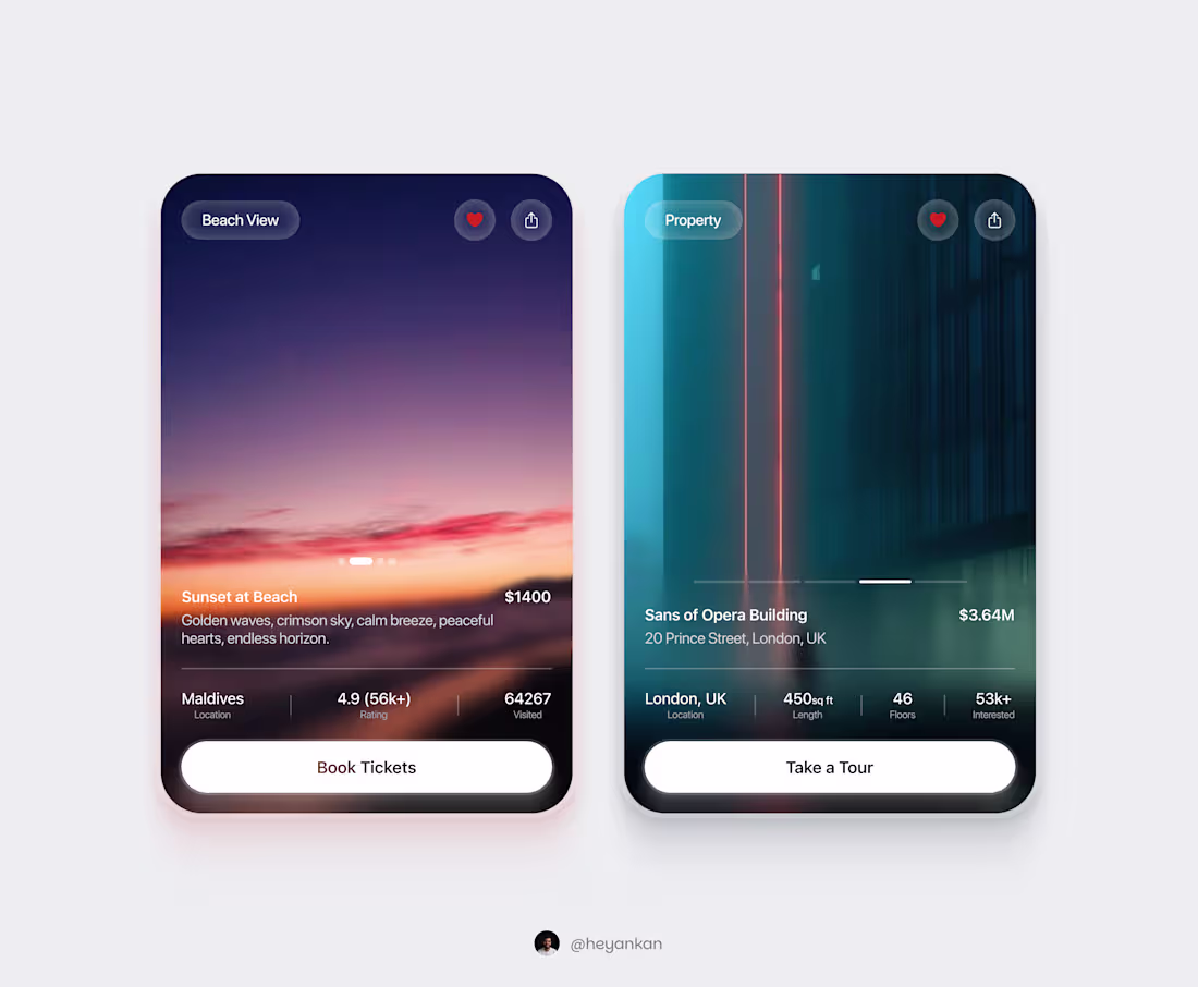 Cover image for Card UI Design