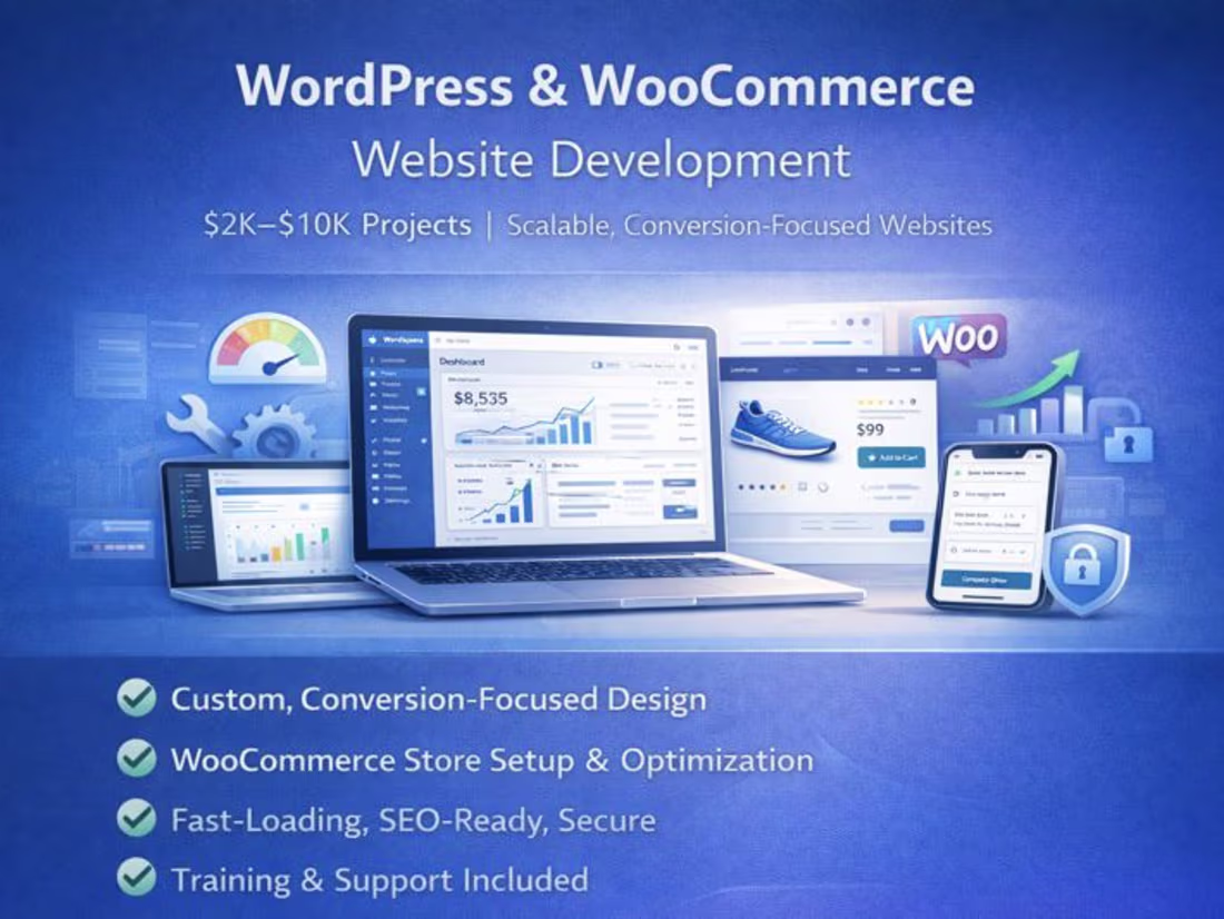 Cover image for WordPress & WooCommerce Website Development