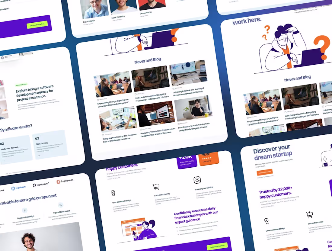 Cover image for Syndicate — Multilayout Saas Template