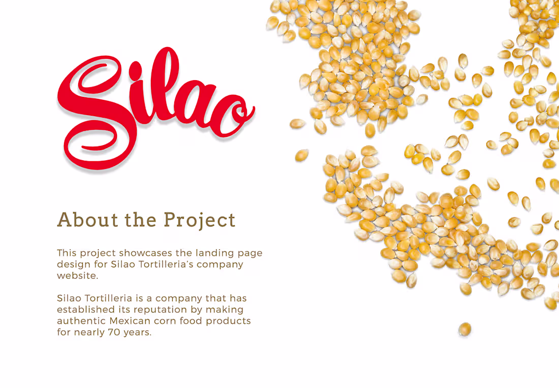 Cover image for Landing Page Web Design for Silao Tortillería : Behance
