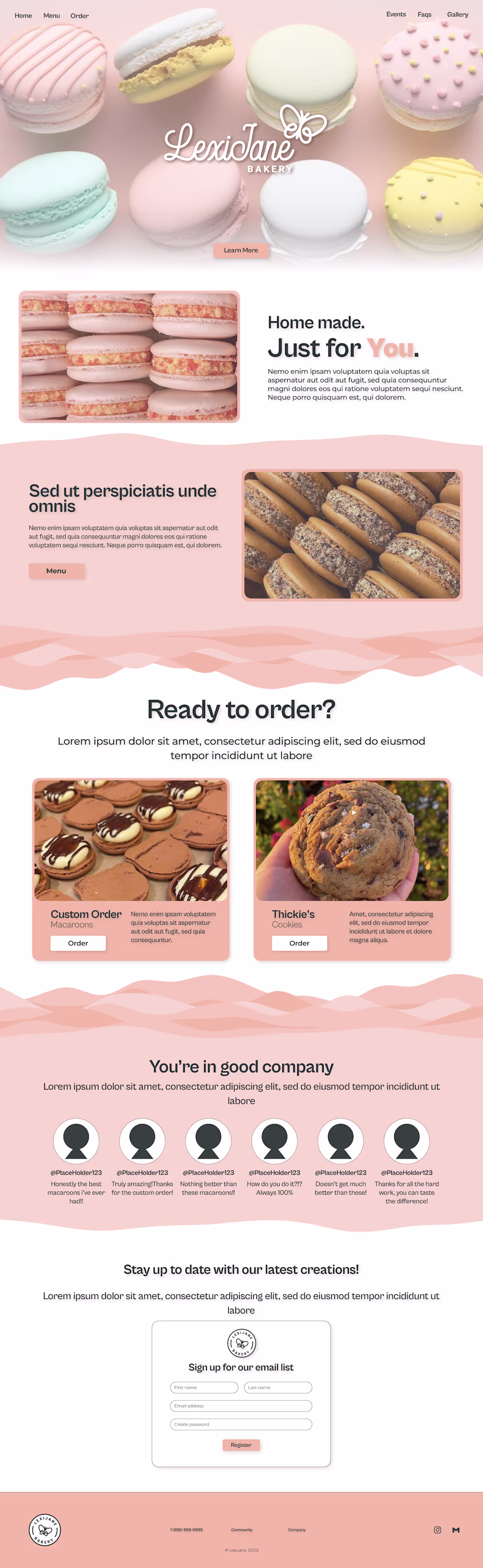 Cover image for LexiJane Bakery – Website Redesign Prototype (Figma)
