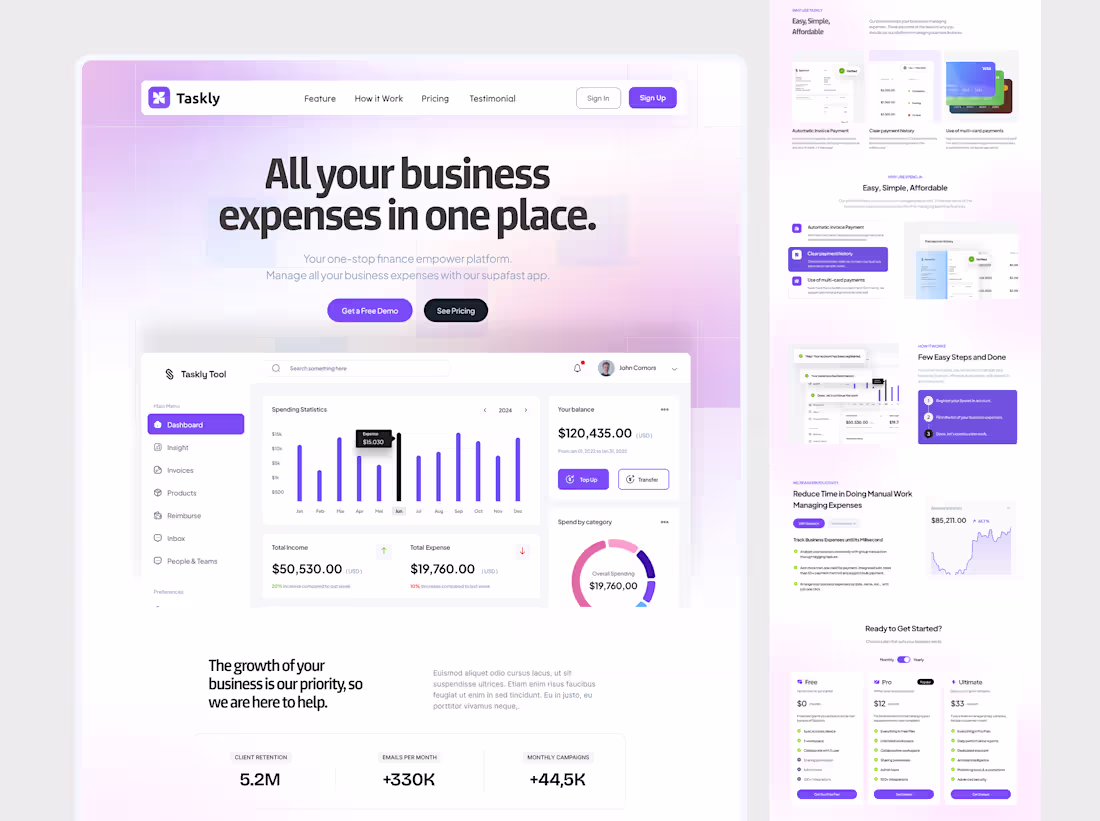 Cover image for High Converting Figma & SaaS Landing Page for UI UX Design