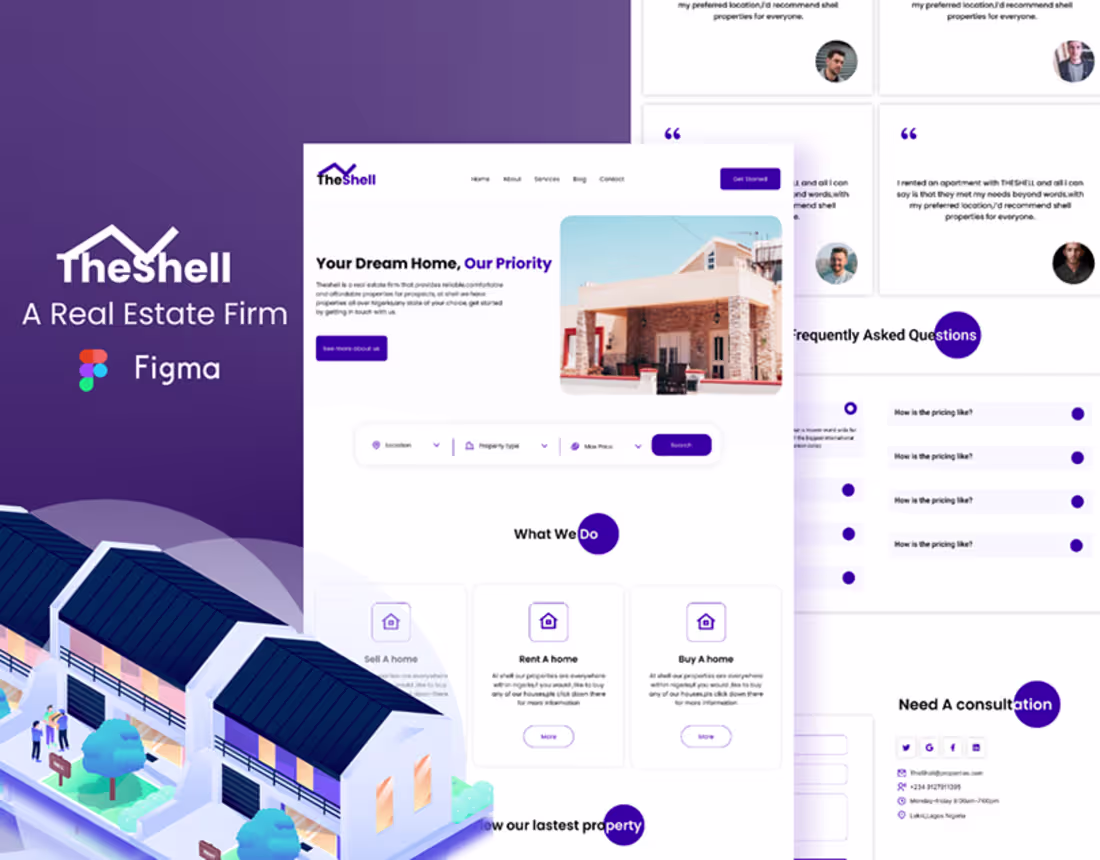 Cover image for TheShell Real Estate :: Behance