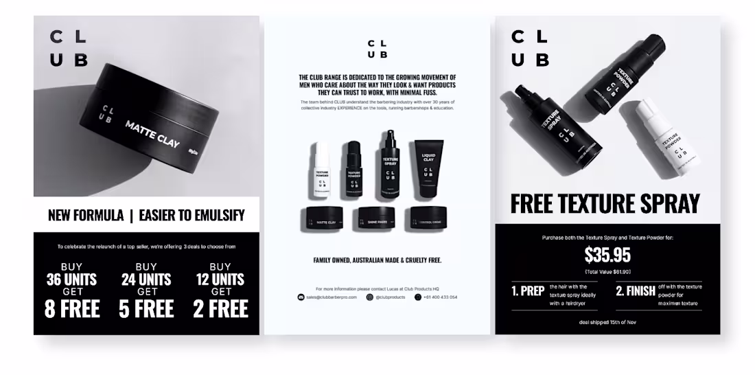 Cover image for Club Products | Mens Haircare 