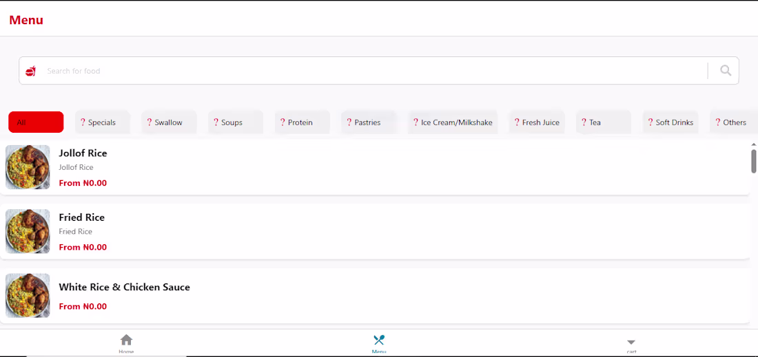 Cover image for Sweet16 Foods – Mobile & Web Experience