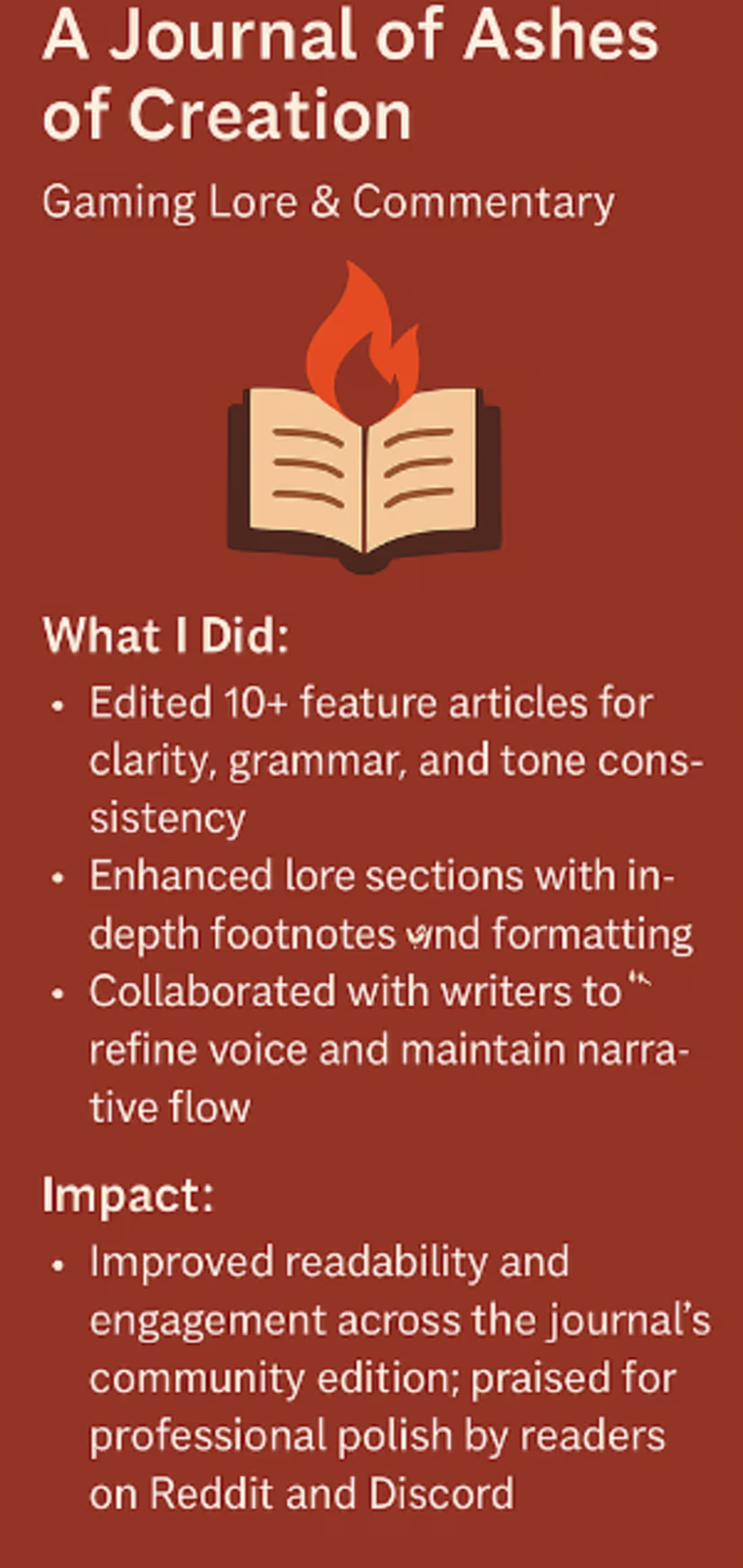 Cover image for game editorial writing