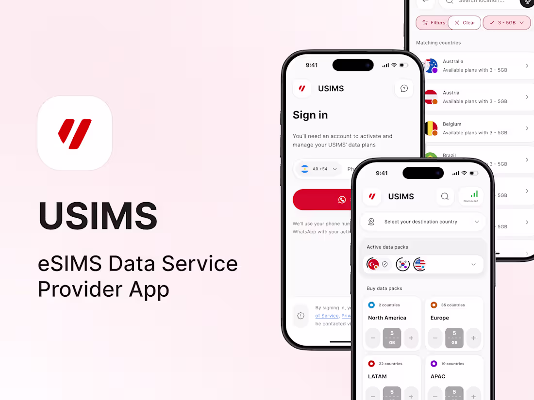 Cover image for "USIMS" Mobile App Redesign