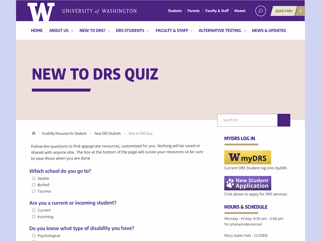 Cover image for Information Architecture Updates for
Students with Disabilities