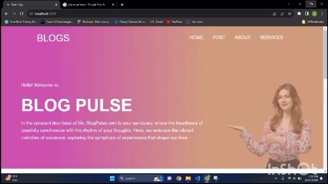 Cover image for Responsive Blog website using HTML, CSS, REACT JS (Axios API) -…