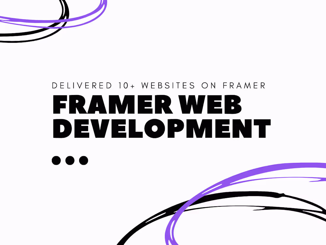 Cover image for Framer Website Development