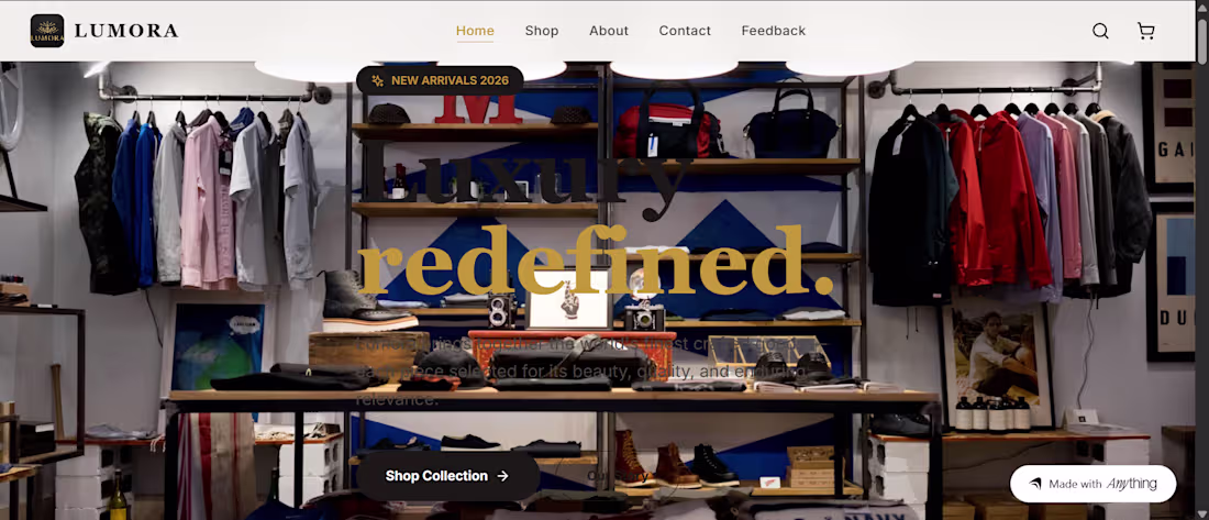 Cover image for Lumora — Luxury E-Commerce Store