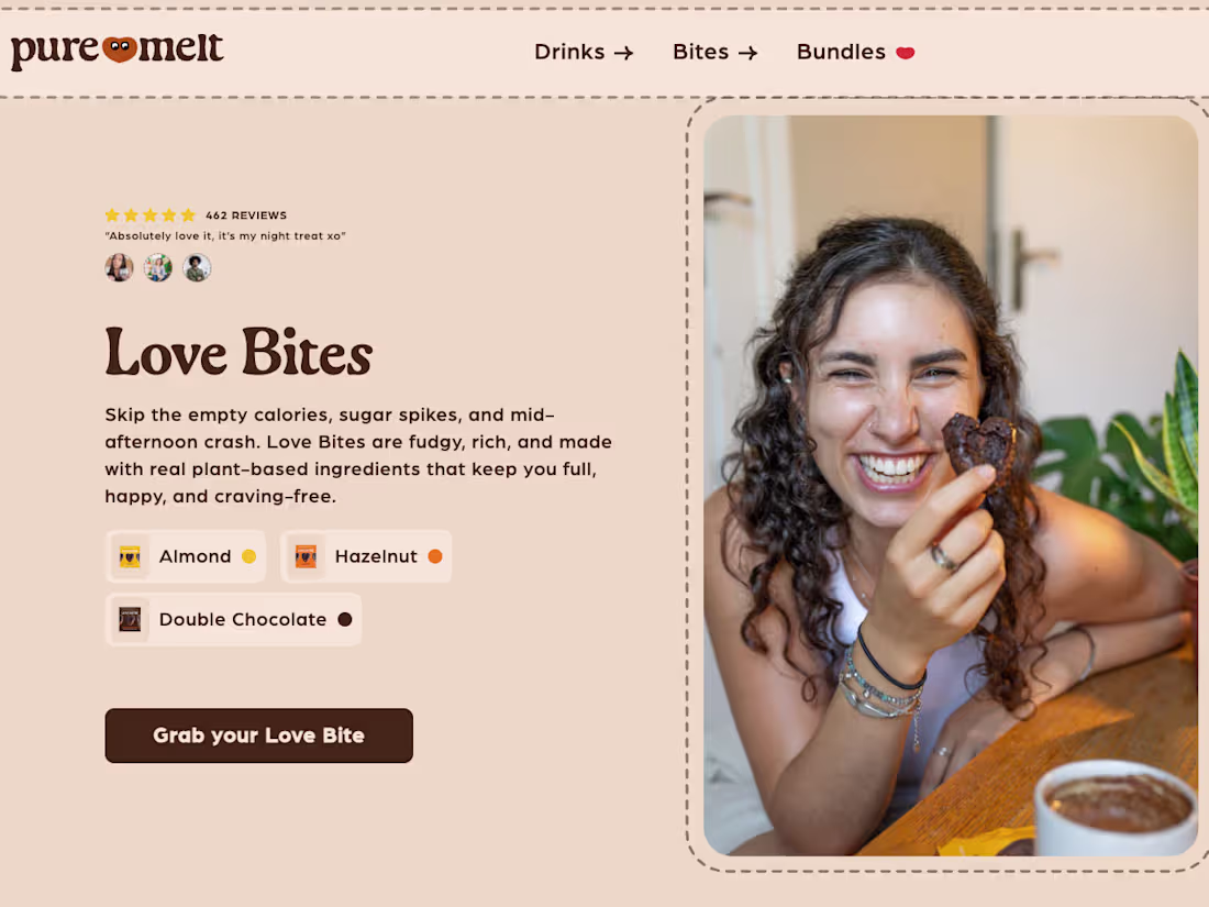 Cover image for Website Photography and Video Creation : Puremelt Chocolate