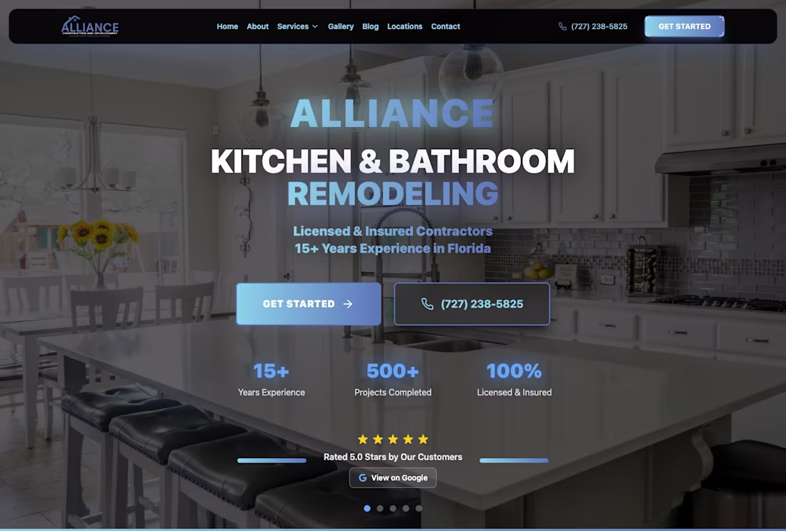 Cover image for Kitchen & Bathroom Remodeling Website